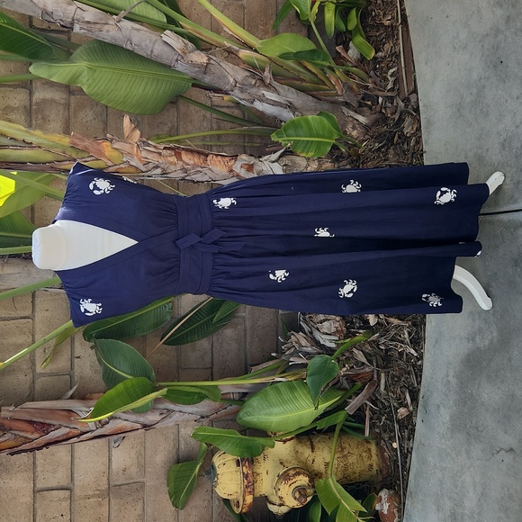 kate spade Dresses & Skirts - Kate Spade snappy crab poplin bow dress size 4